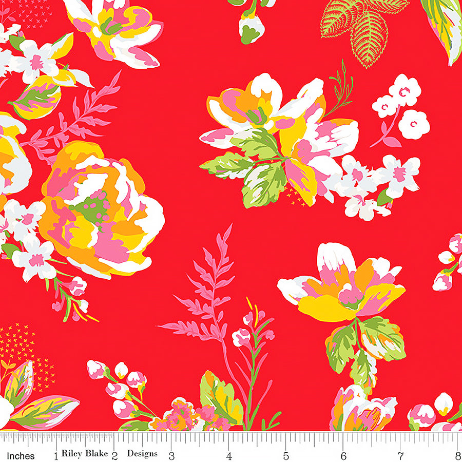 Picnic Florals Main Red