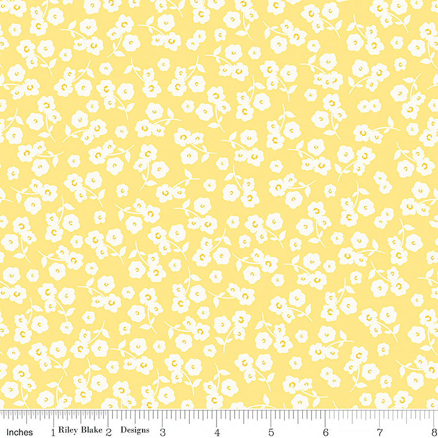 Picnic Florals Ditsy Yellow