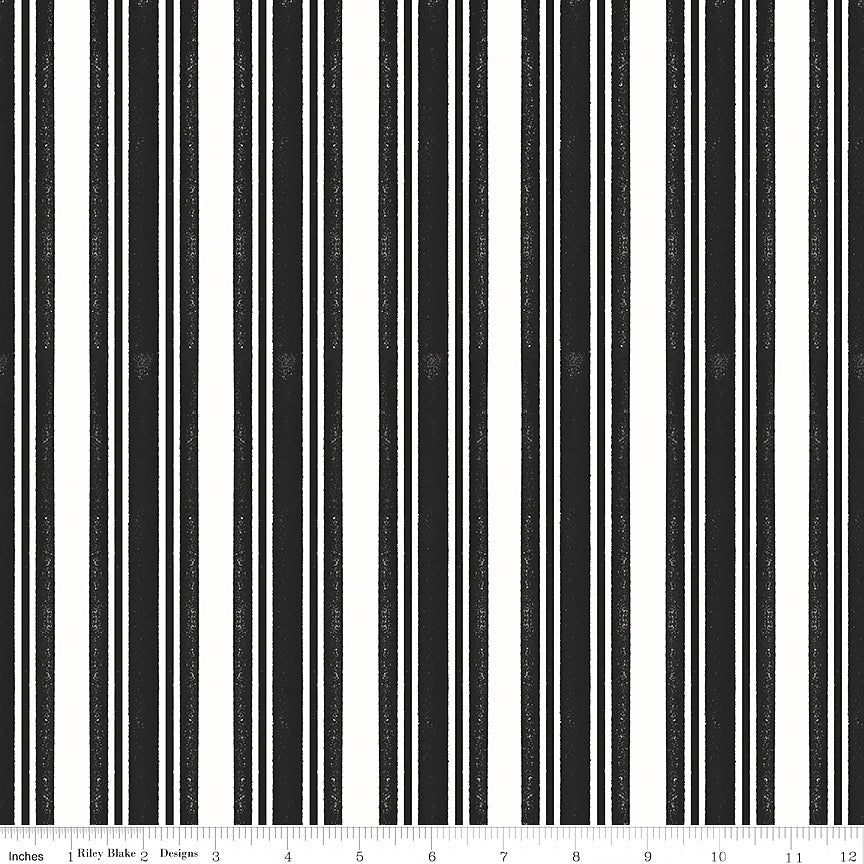 Classic Christmas Stripe Black