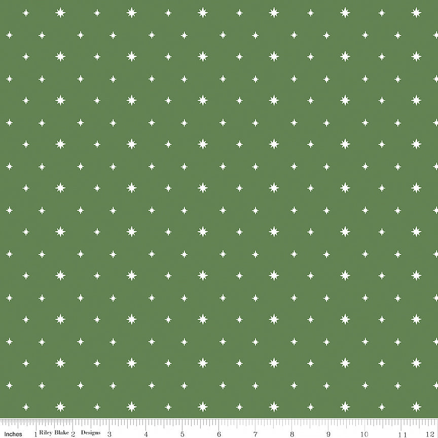 Charming Christmas Stars Green