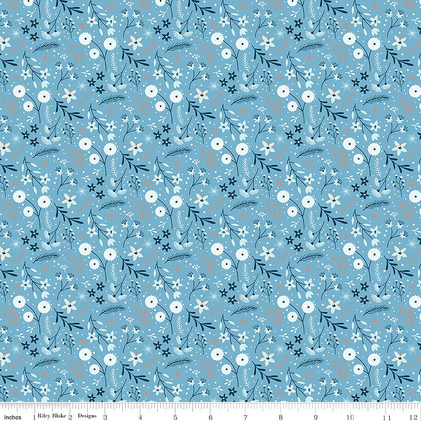 Winter Magic Floral Blue