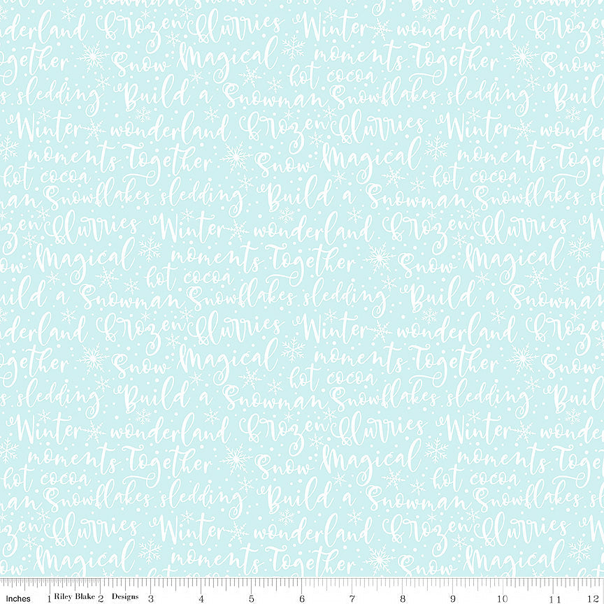 Winter Magic Winter Words Aqua