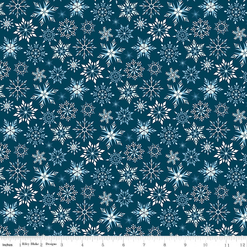 Winter Magic Snowflakes Navy
