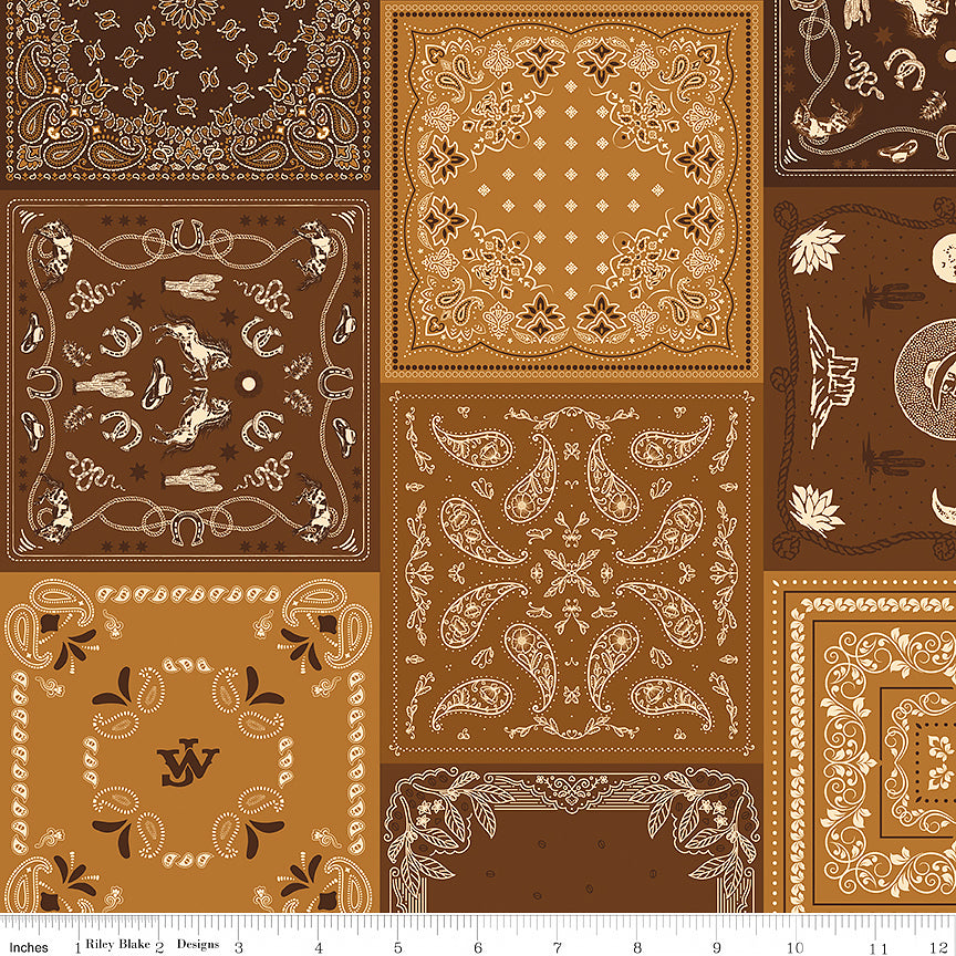 John Wayne American West Bandana Brown