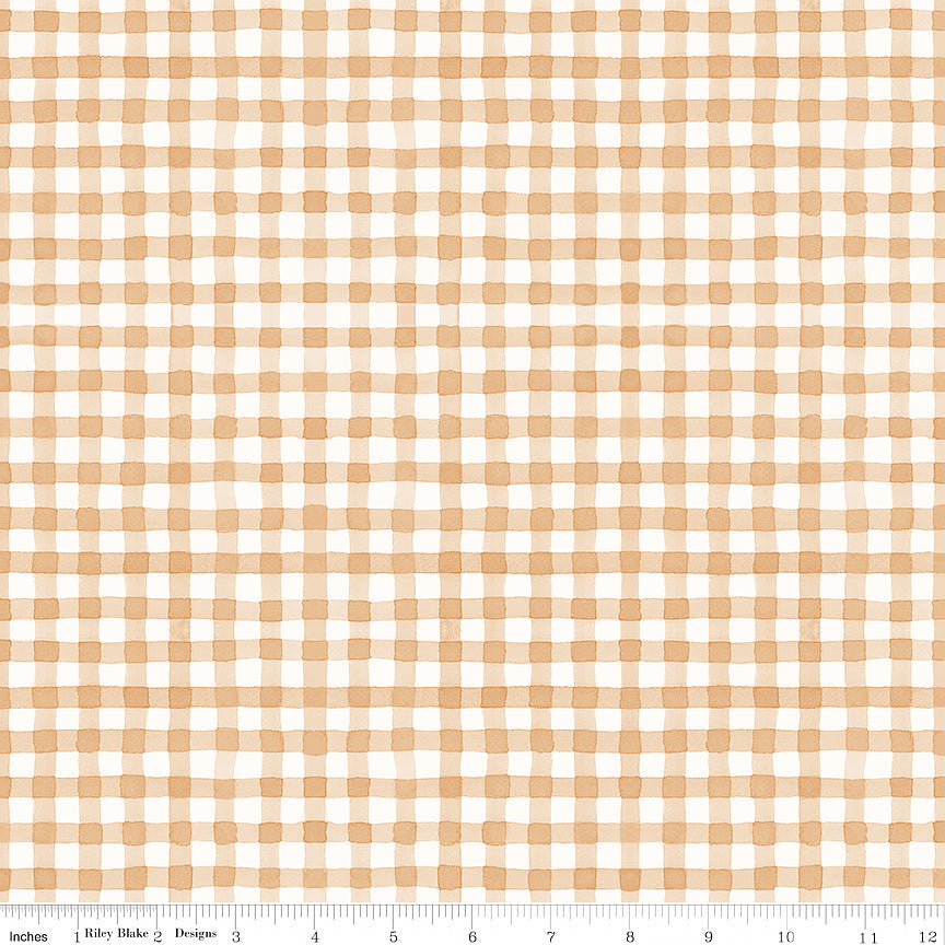 Sunflower Whispers Gingham Blush