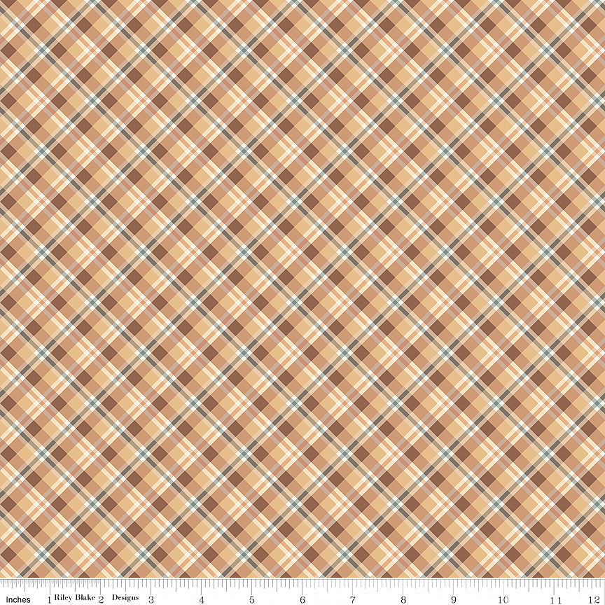 Evening on the Prairie Plaid Sienna