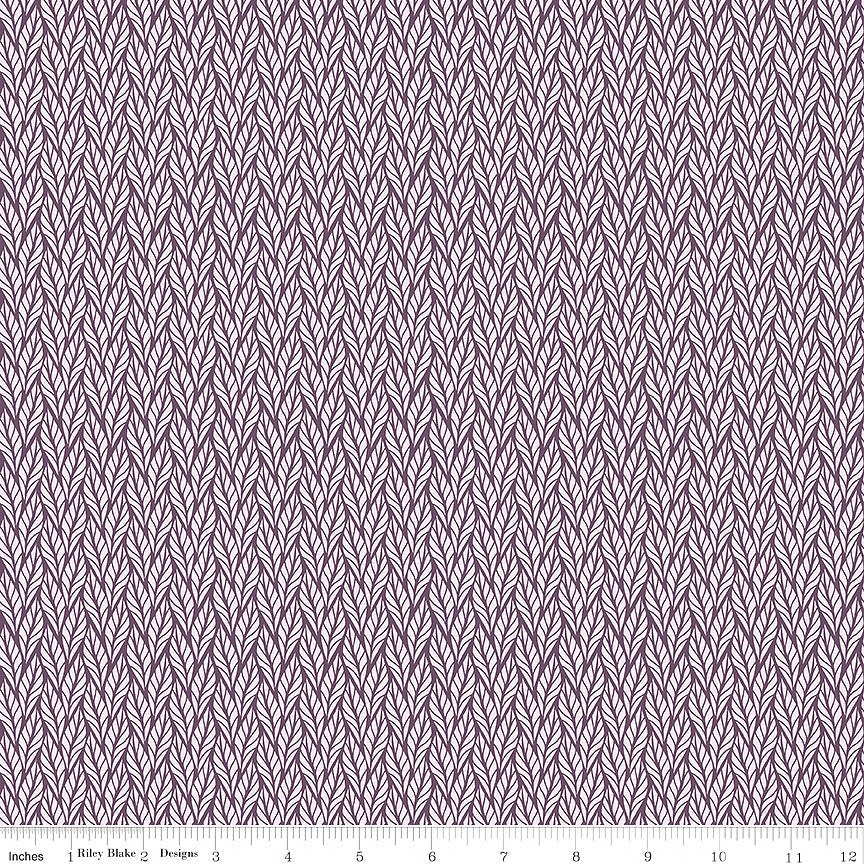 Evening on the Prairie Geo Leaves Purple