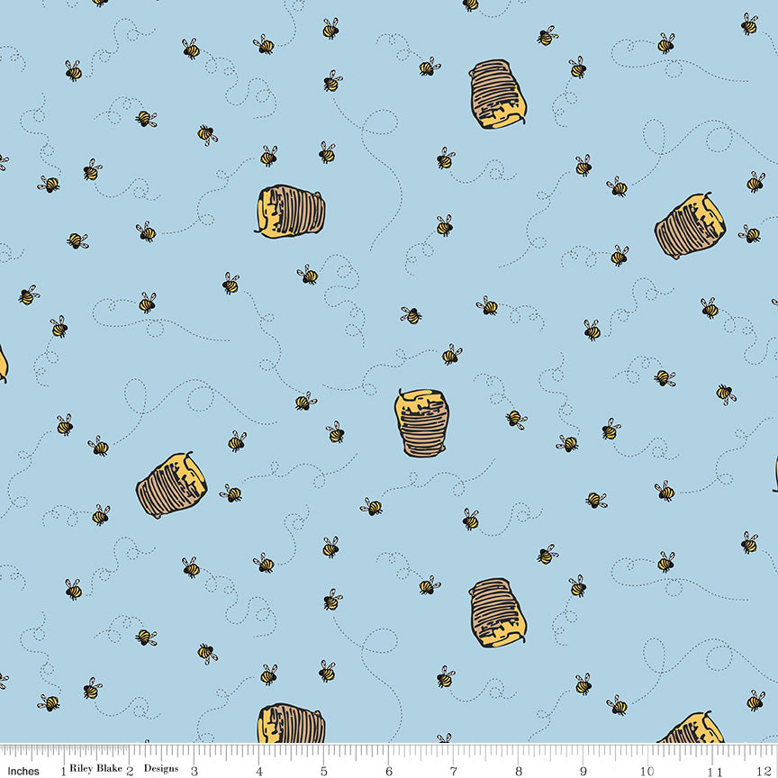 Winnie the Pooh Bees Blue