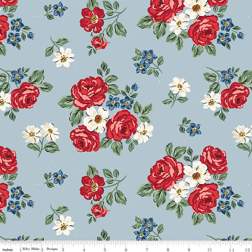Independence Floral Blue