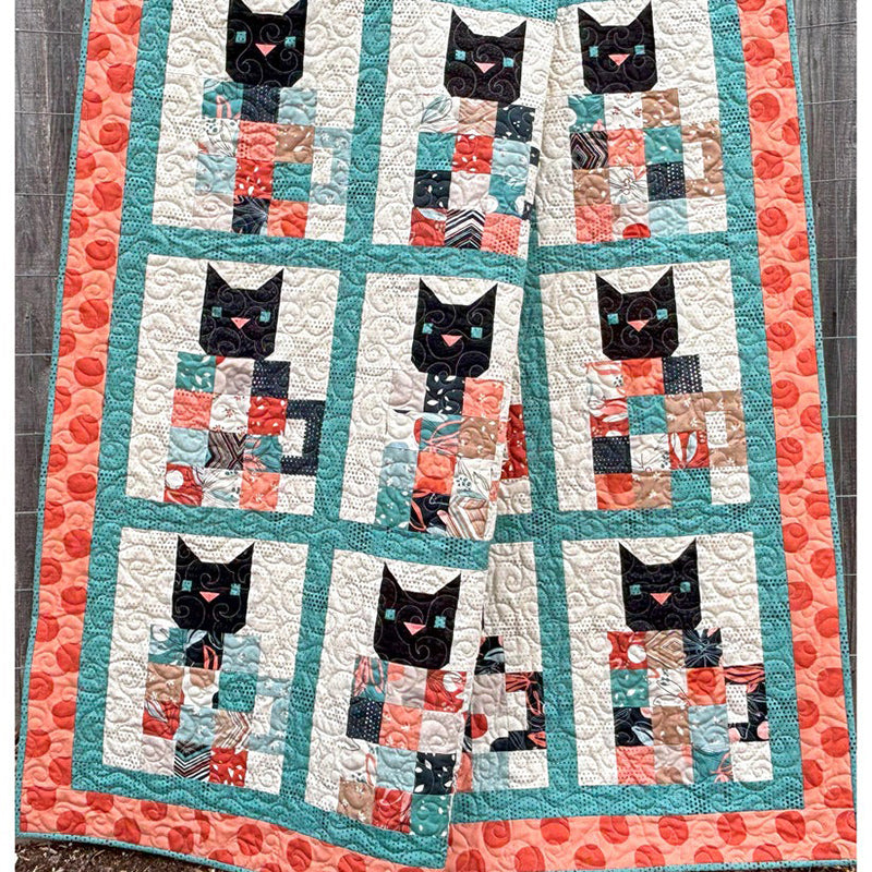 Coffee Cats Quilt Pattern by Cuddle Cat Quiltworks