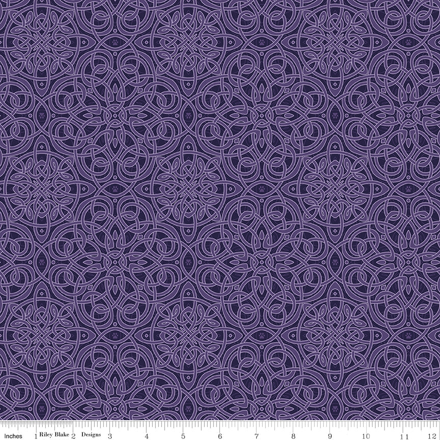 Celtic Cats Celtic Knots Purple
