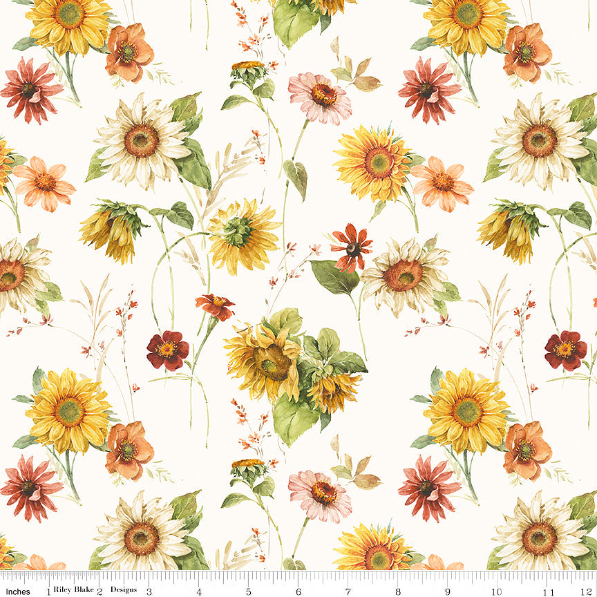 Sunflower Whispers Sunflowers Cream