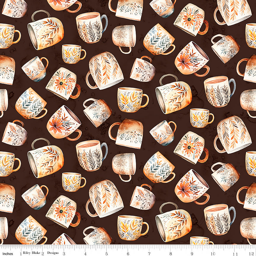 Coffee Time Coffee Mugs Brown
