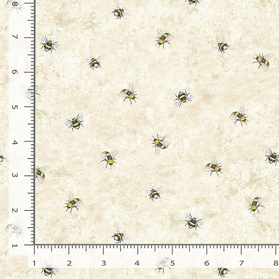 Lemon Bouquet Tossed Small Bee Beige