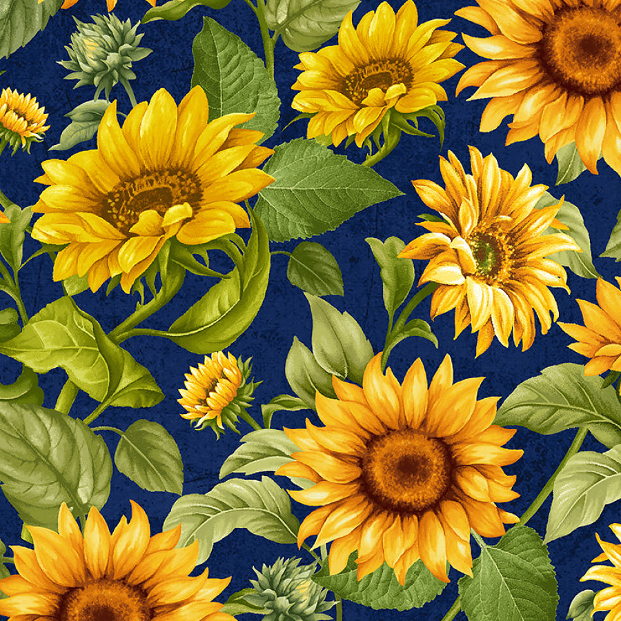 Sunflower Farm Sunflower Garden Navy