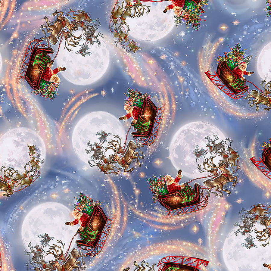 Christmas Eve Santa Sleighs Multi