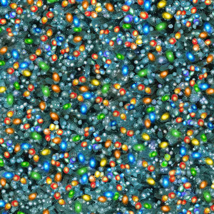 Christmas Eve Christmas Lights Green
