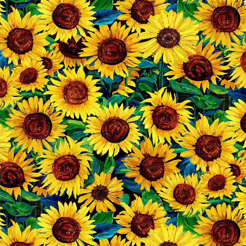 Sunflower Symphony Painted Sunflower Yellow