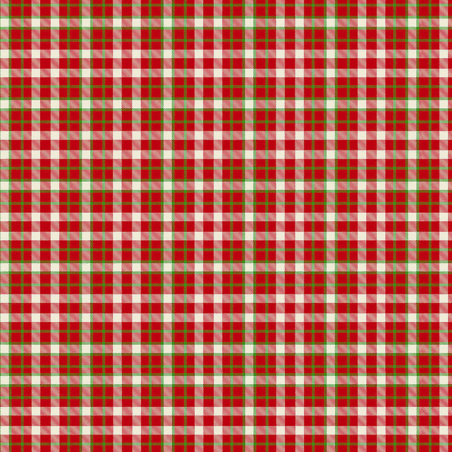 Rustic Holiday Check Plaids Red