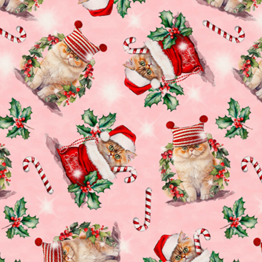 Holiday Favorites Holiday Cats Pink