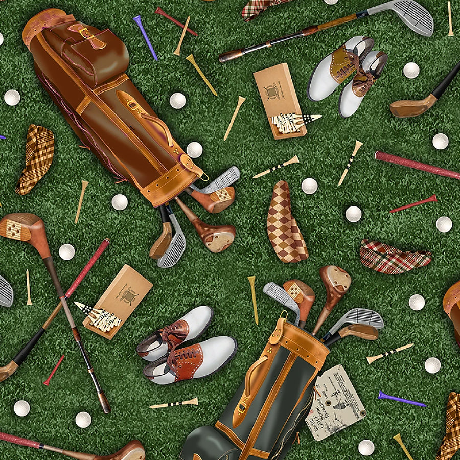 Par for the Course Golfing Equipment Green