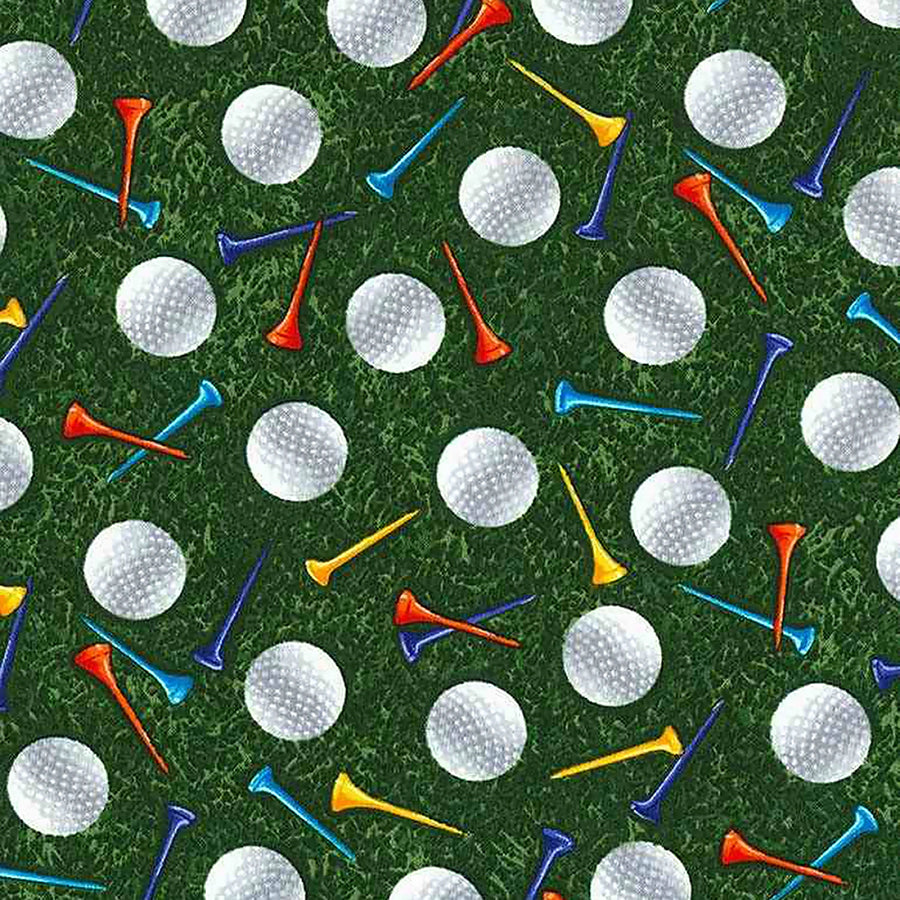 Par for the Course Golf Balls & Tees Green