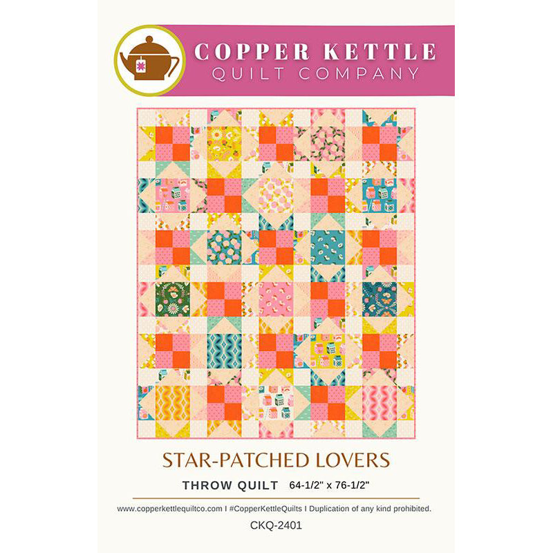 Star-Patched Lovers Quilt Pattern by Copper Kettle Quilts