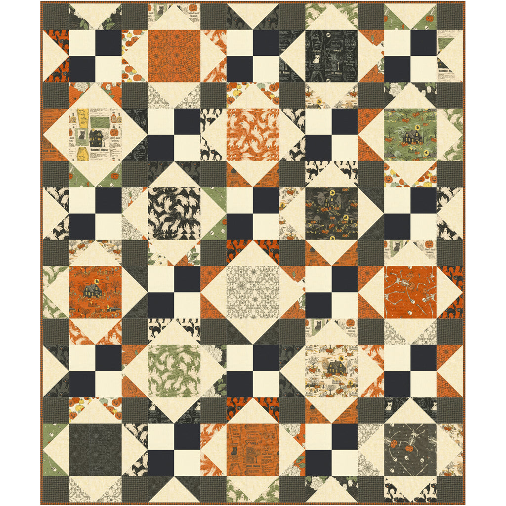 Star-Patched Lovers Quilt Pattern by Copper Kettle Quilts