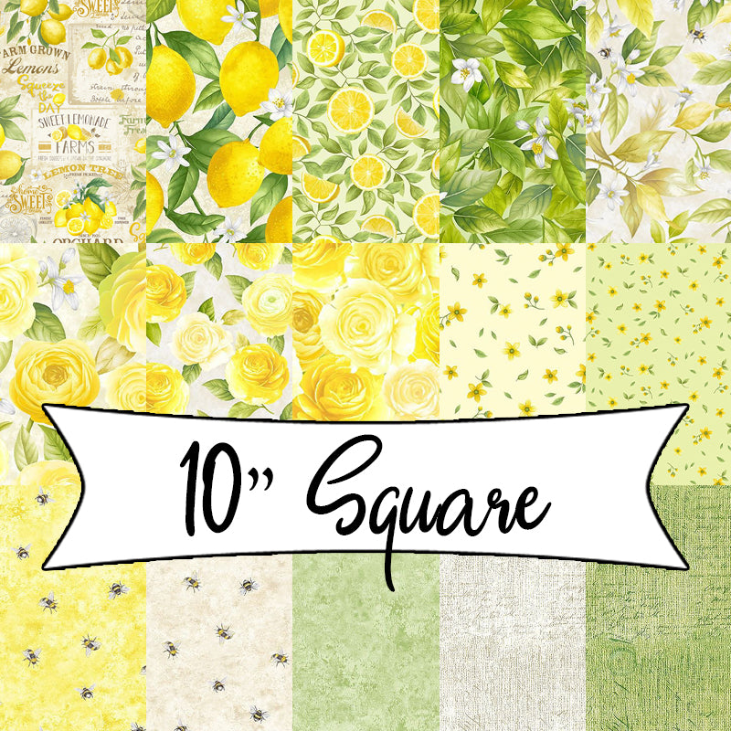 Lemon Bouquet 10" Squares