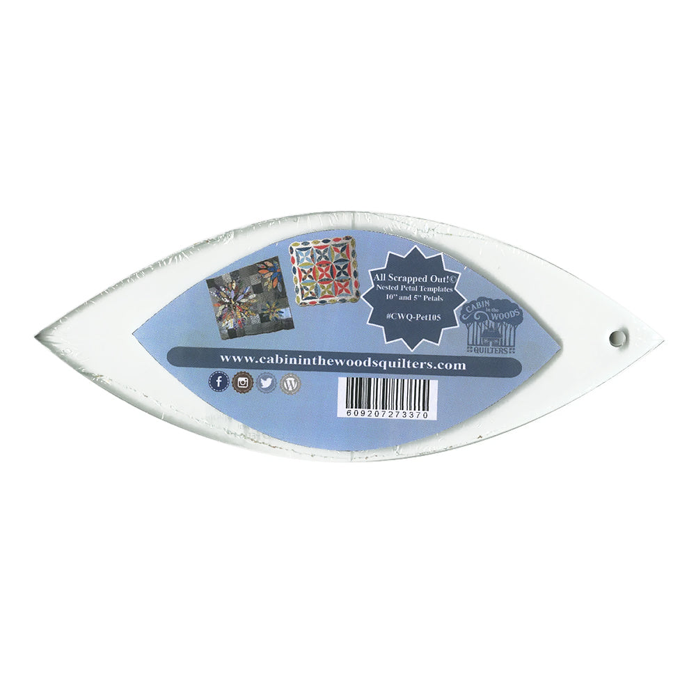 Nested Petal Acrylic Templates 10in 5in CWQ-PET105