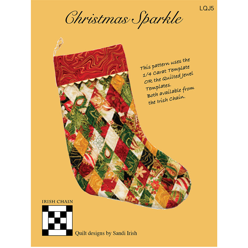 Christmas Sparkle Stocking Pattern by Irish Chain