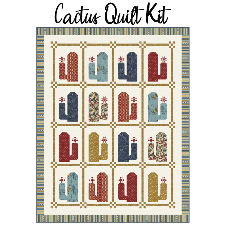 Cactus Quilt Kit with Saddle Ranch from Moda Fabrics