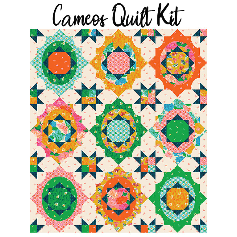 Cameos Quilt Kit with Flowerland from Ruby Star Society