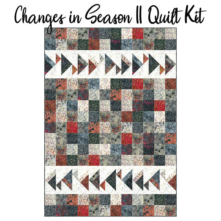 Changes in Season II Quilt Kit with Quilting Is My Voice Batiks from Banyan Batiks