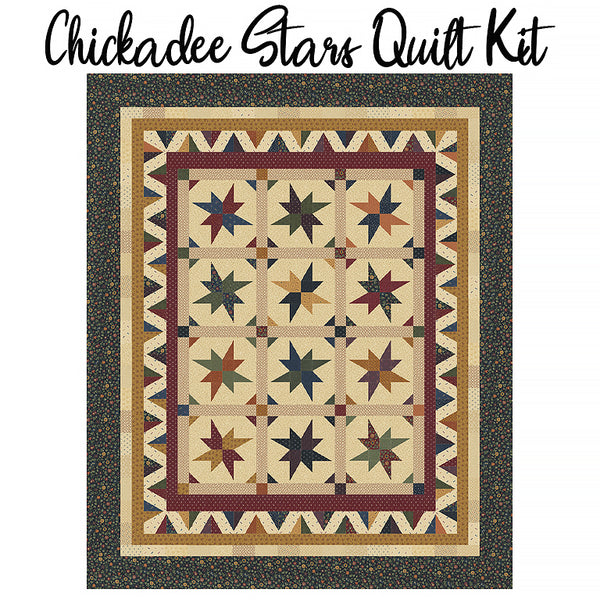 Chickadee Stars Quilt Kit with Chickadee Landing from Moda