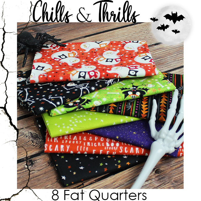Chills & Thrills Fat Quarter Bundle from Fort Worth Fabric Studio