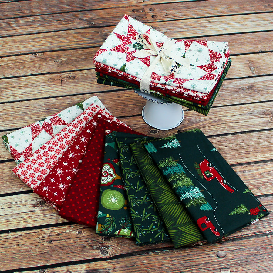 Christmas Time Fat Quarter Bundle from Fort Worth Fabric Studio