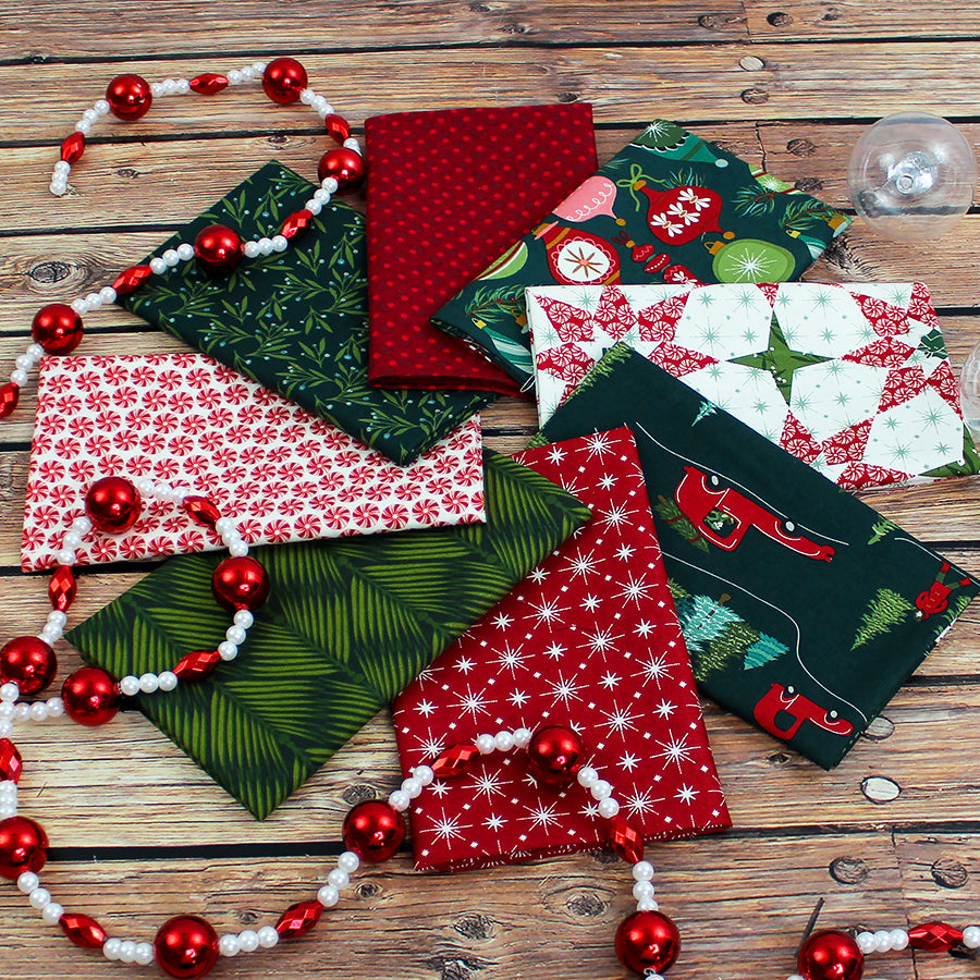 Christmas Time Fat Quarter Bundle from Fort Worth Fabric Studio