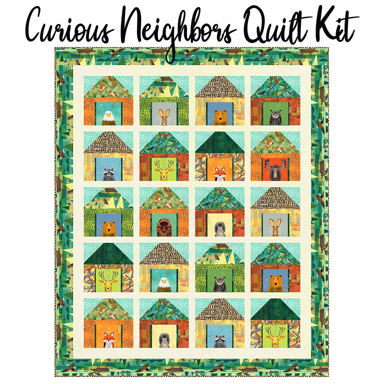 Curious Neighbors Quilt Kit with Wild North from Windham