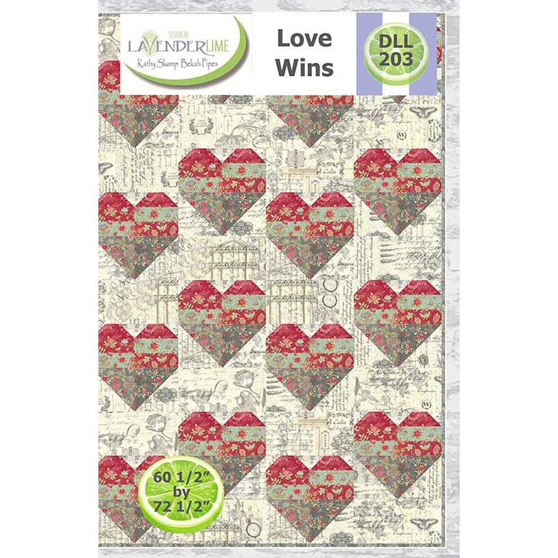 Love Wins Quilt Pattern by Designs by Lavender Lime