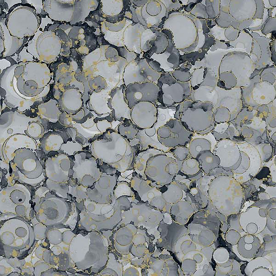 Midas Touch Bubble Texture Dark Gray Metallic