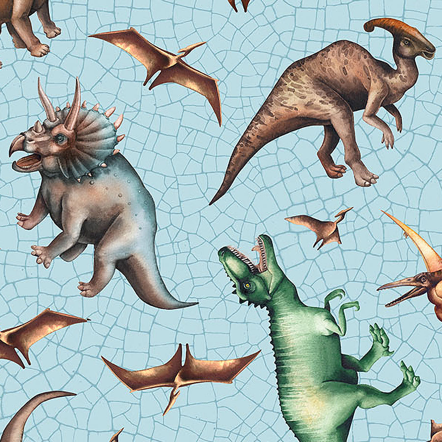 Paleo Tales Dino Toss Blue Multi