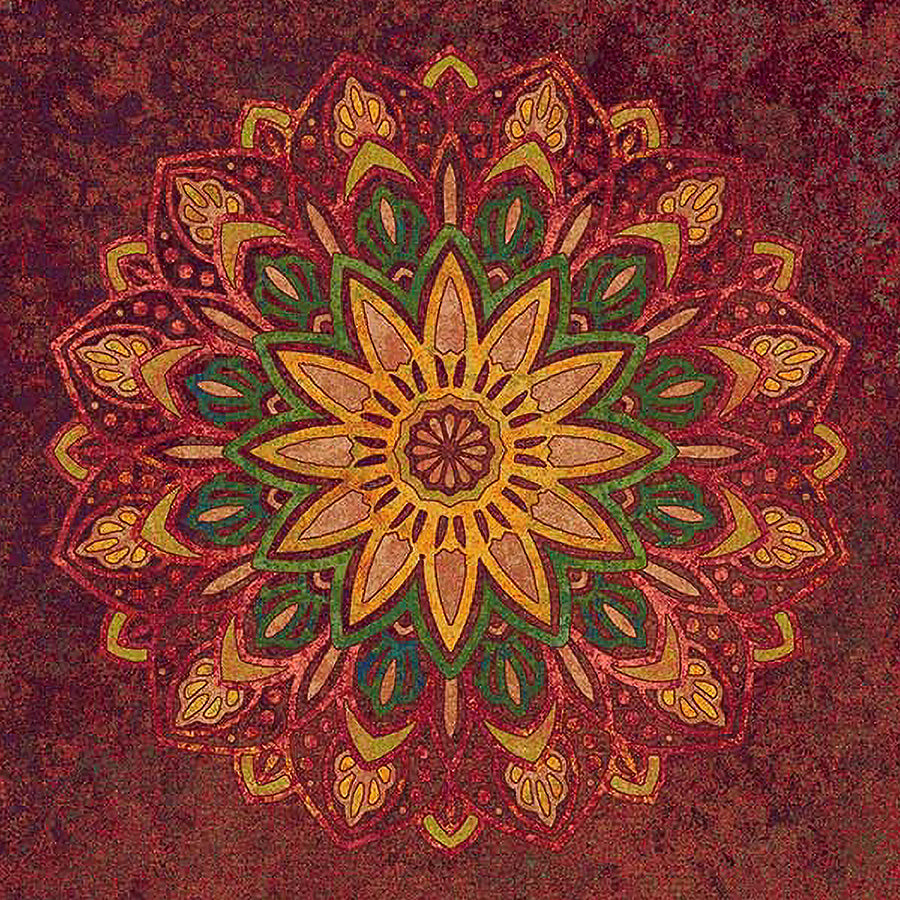 Marrakech Mandela 24" Panel Red Multi