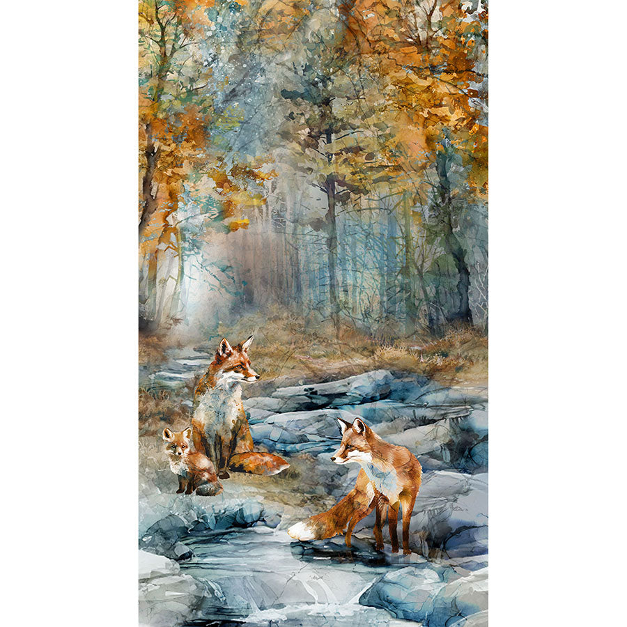 Fox Den 24" Panel Blue Multi