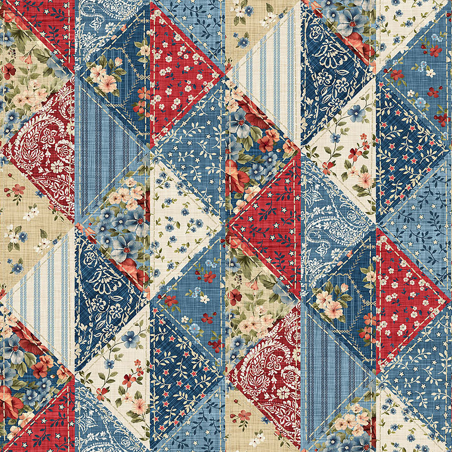 Farmhouse Sampler Patchwork Cream Multi