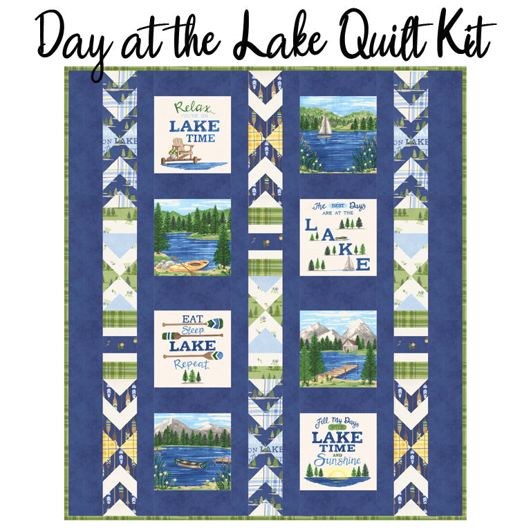 Day at the Lake Quilt Kit with On Lake Time from Moda