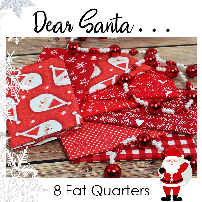 Dear Santa Fat Quarter Bundle from Fort Worth Fabric Studio