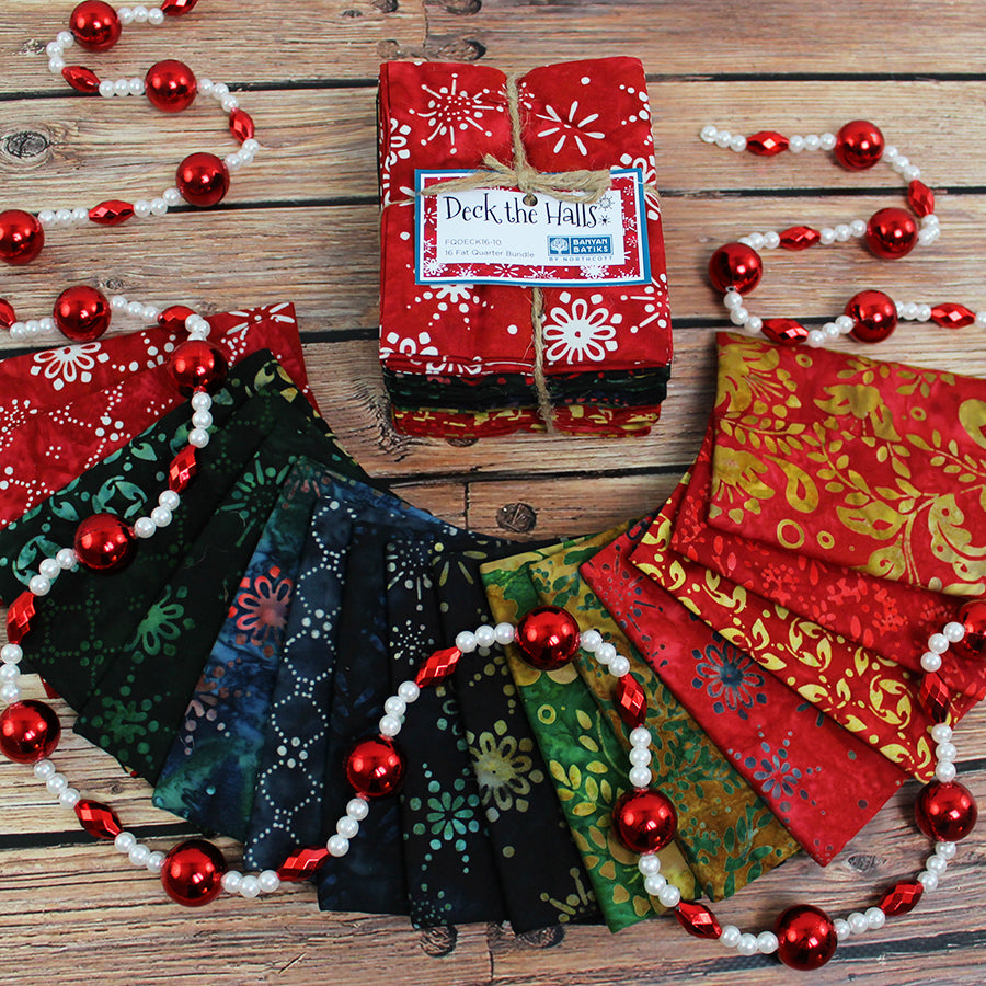 Deck the Halls Batiks Fat Quarter Bundle