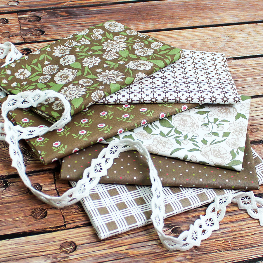 Dried Flowers Fat Quarter Bundle from Fort Worth Fabric Studio