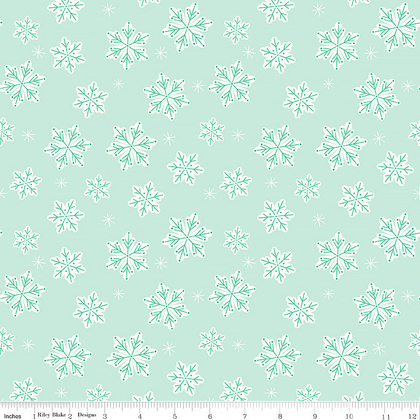 Christmas Flannel Snowflakes Songbird